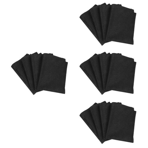 Foldable linen placemats black - foldable,