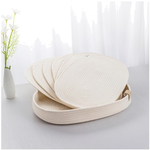 Set white oval - white,