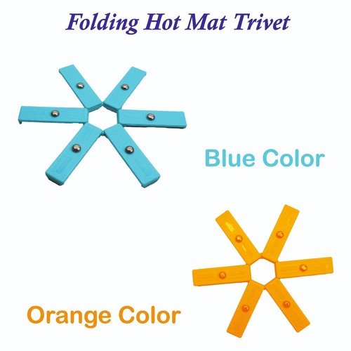 Heat resistant foldable trivet - heat,