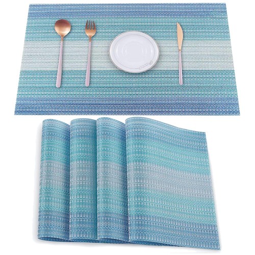 Placemats set vinyl table - placemats, 4,vinyl