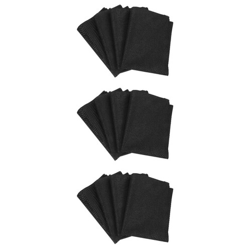 Reusable black linen placemats - reusable,