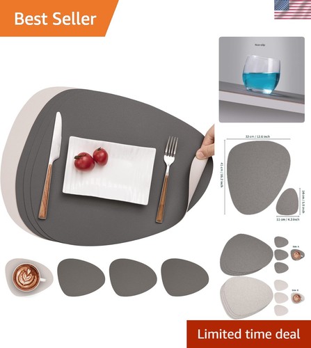 Set elegant gray beige - of, 4