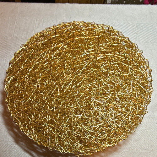 Set round gold mesh - set,