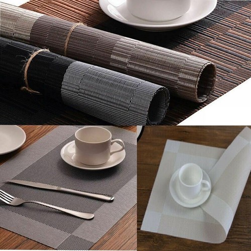 Set table placemats pvc - set,